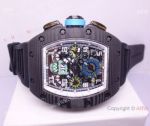 RICHARD MILLE AUTOMATIC BLUE AND BLACK WATCH